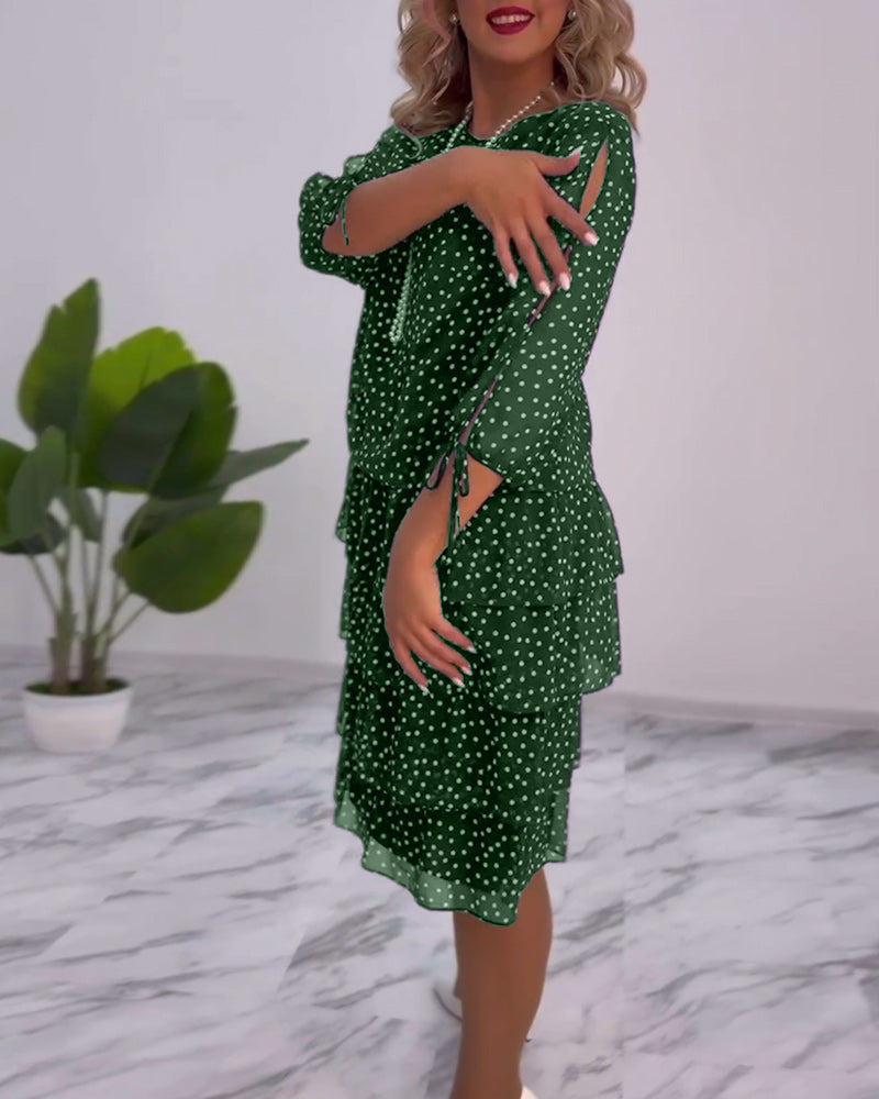 Tilly - Vestido Camponês de Poá