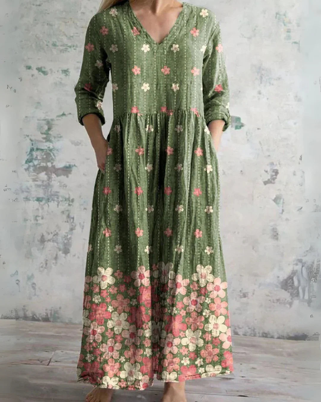 Clara | Vestido Maxi Floral Vintage