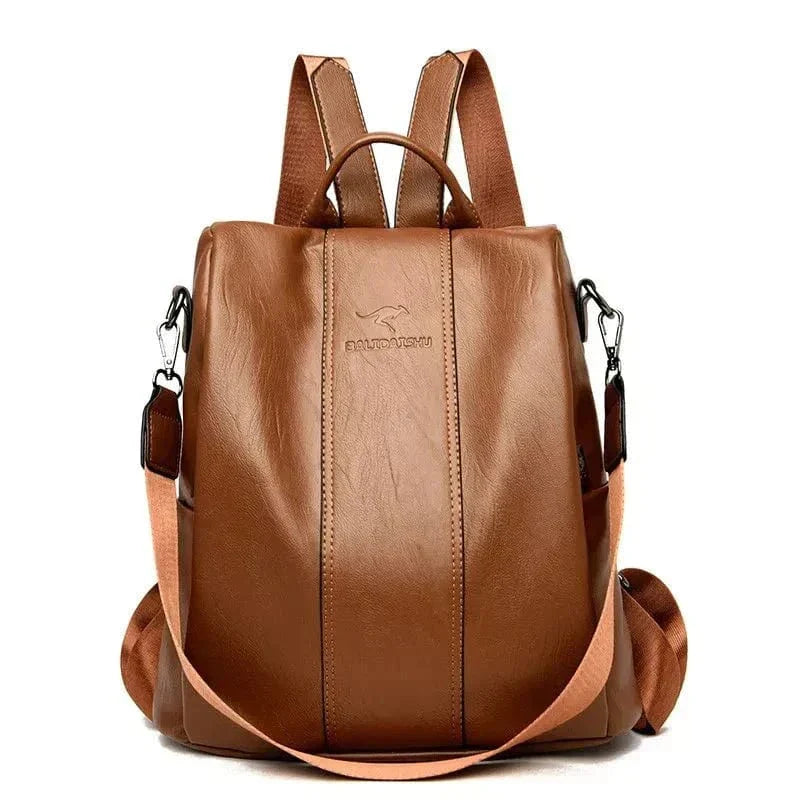 Mochila de couro PU durável e segura