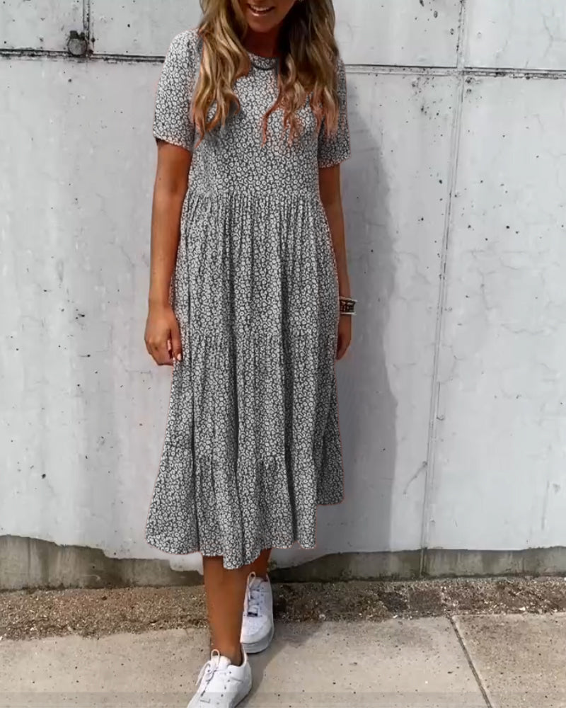 Saela - Vestido Relaxado Bloom