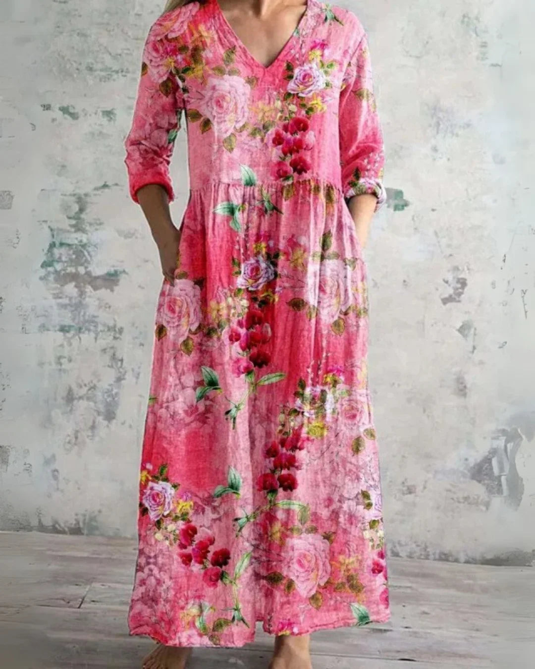 Sarah| Vestido Maxi Floral Vintage