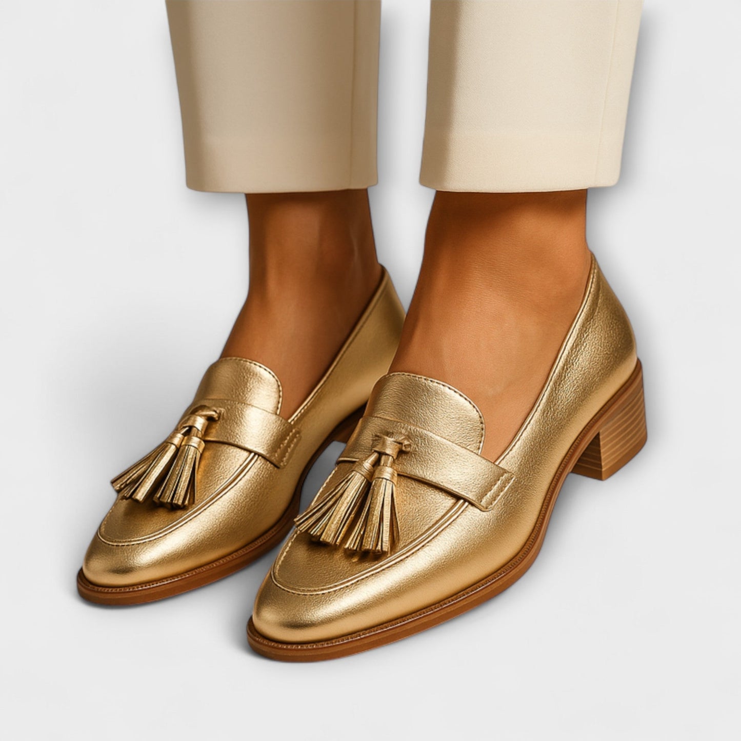Celeste - Mocassins Dourados