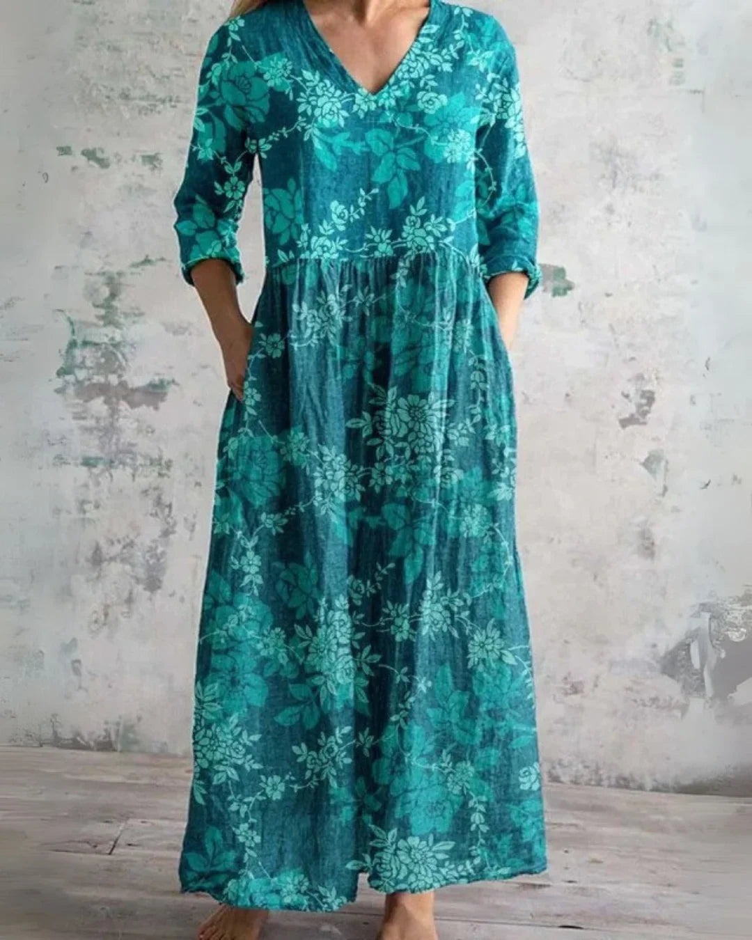Cleo | Vestido Maxi Floral Vintage
