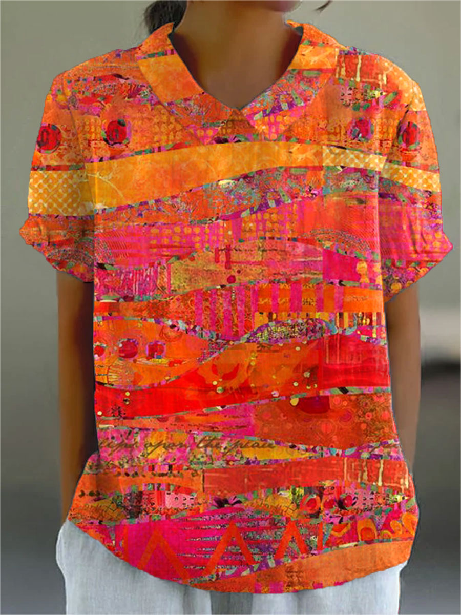 Isla | Camisa com Estampa Abstrata