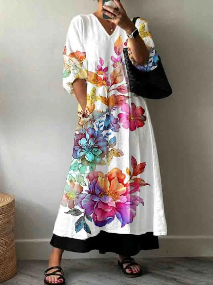 Vestido Elegante Estampado Sofia