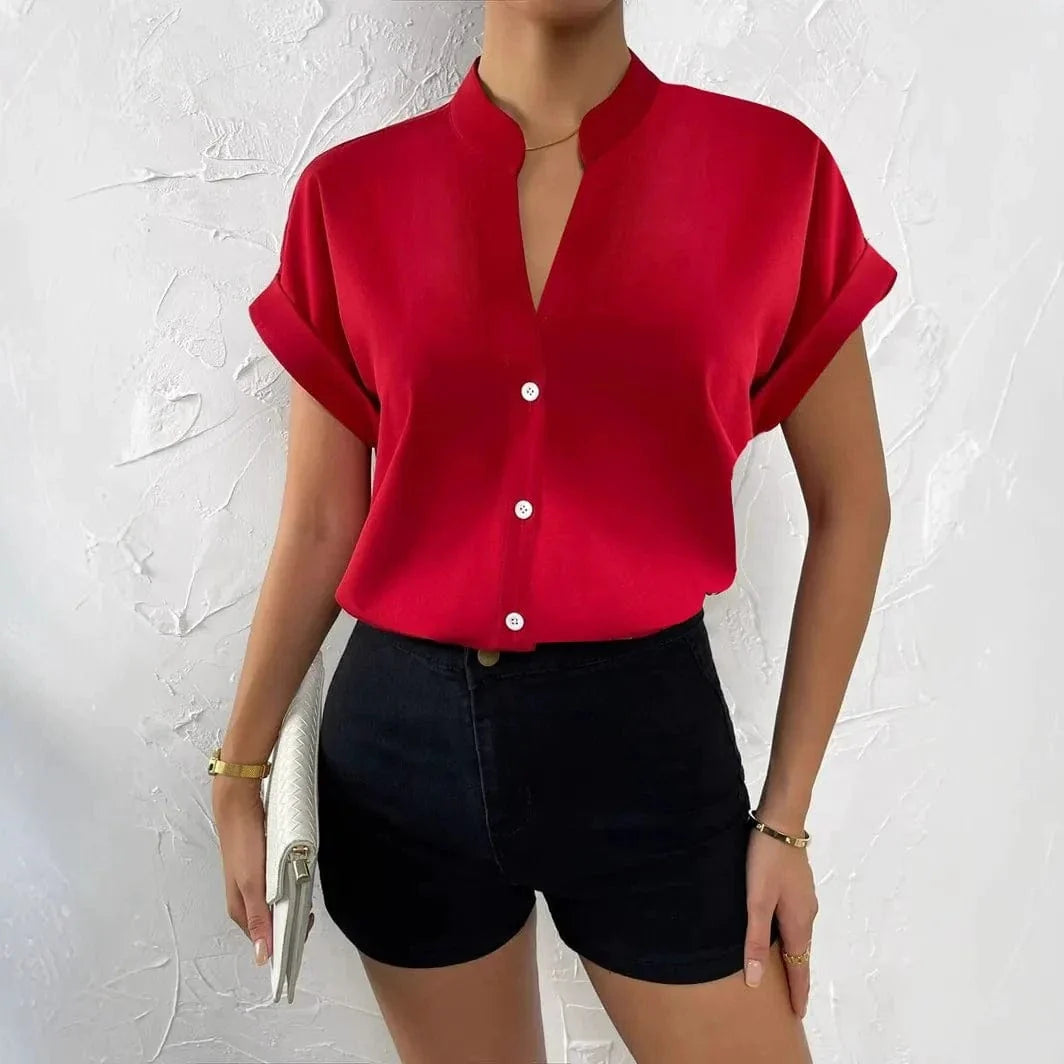 Blusa Elara de Seda-Fluida