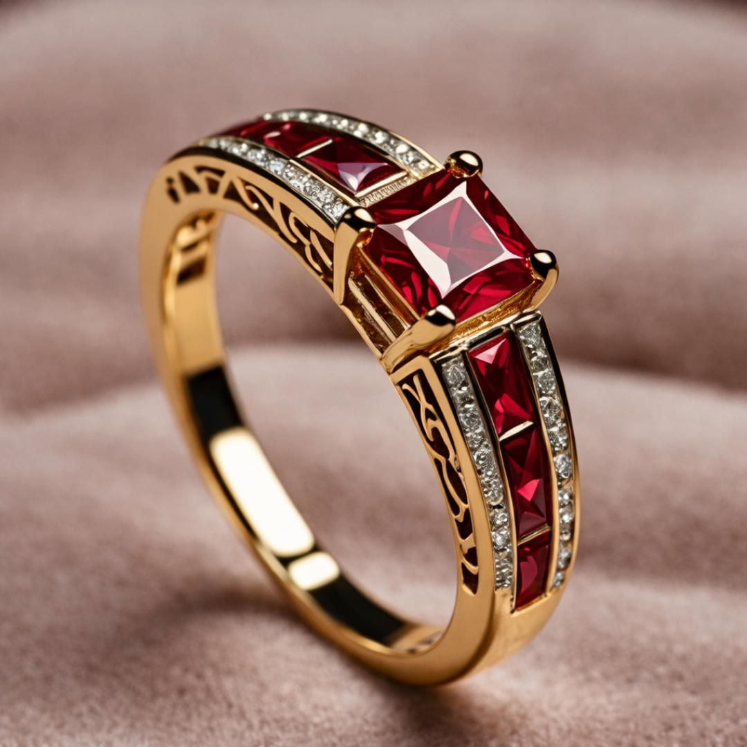 Anel Empress Ruby
