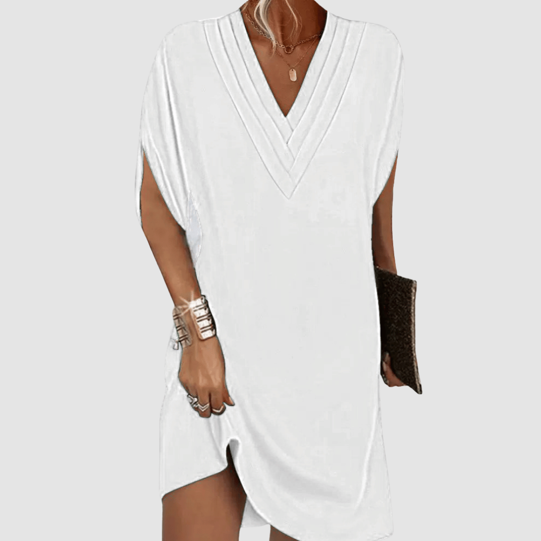 Alysa™ Vestido Elegante com Mangas 3/4