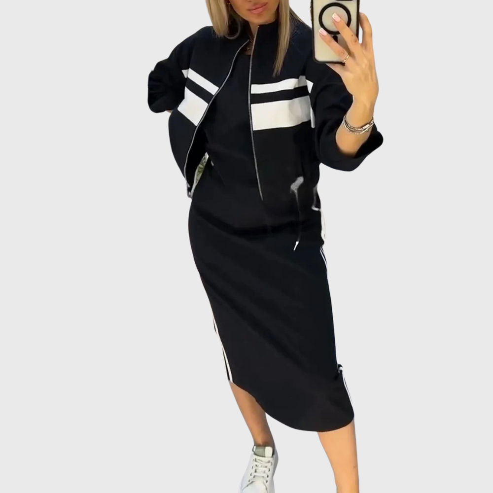 Conjunto Elegante Casual em Duas Peças