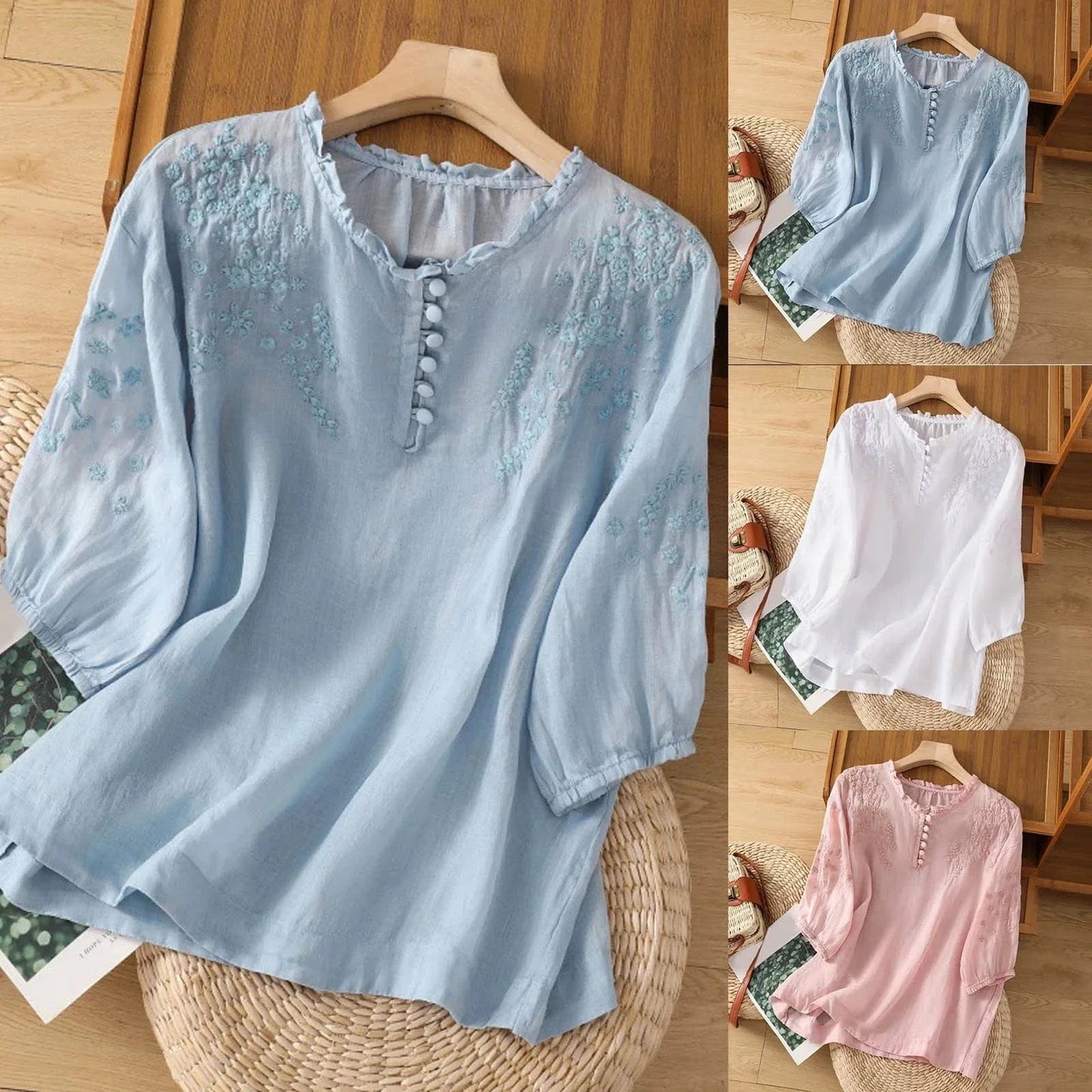 Blusa de Linho Evelyn