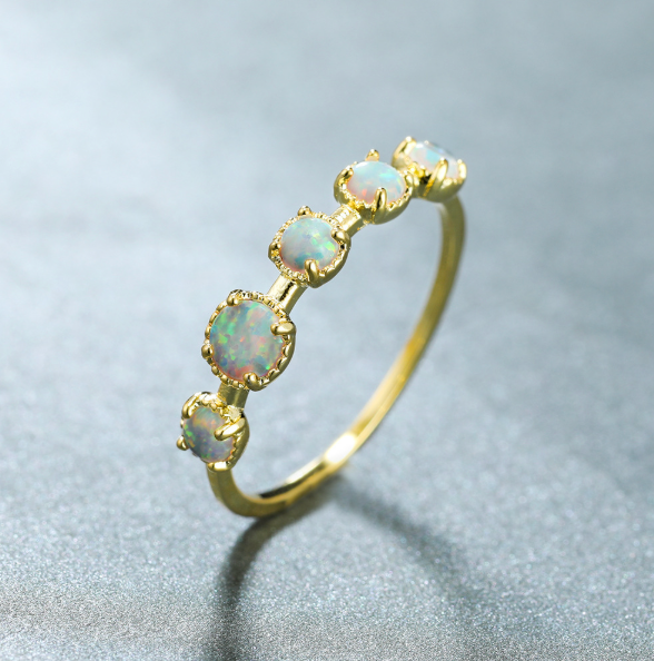 ANEL DE PEDRA OPALA TIFFANY