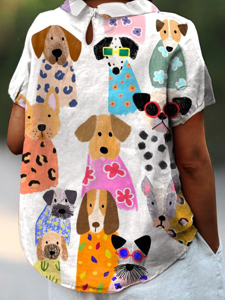Tilly | Camisa com Estampa de Cachorro