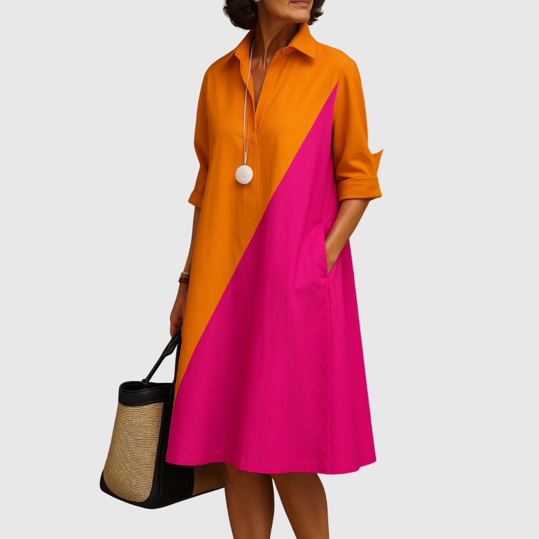 Jelene | Vestido Midi Elegante para Refinamento Sem Esforço