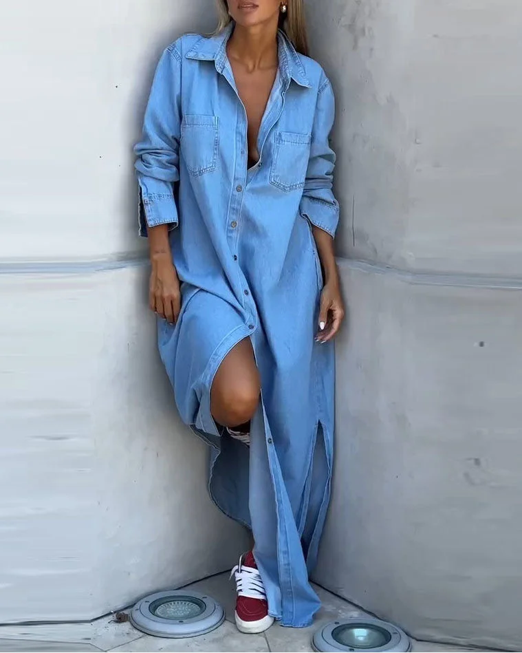 Delana - Vestido Casual com Botões