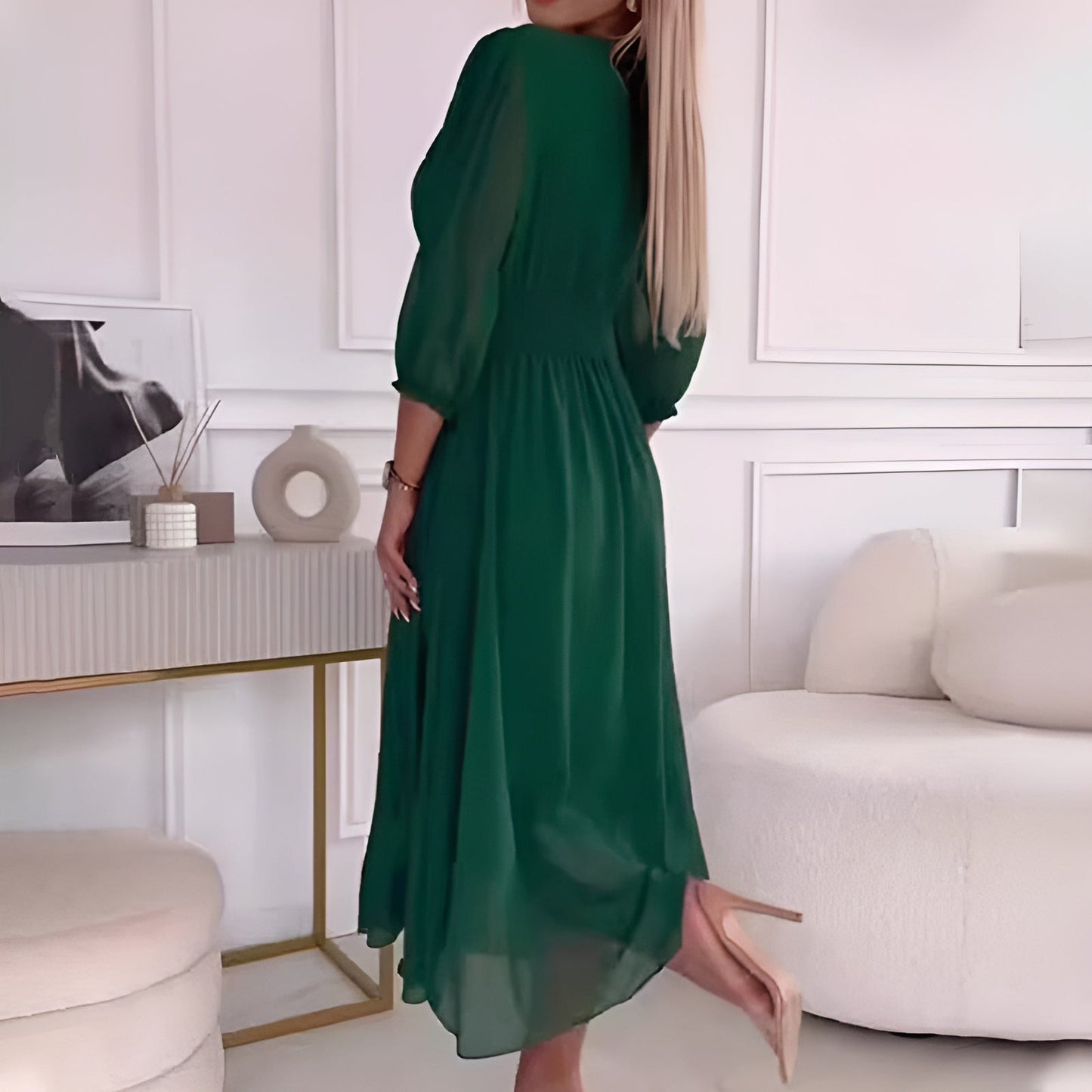 Lina – Vestido com Babados