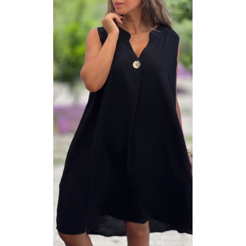Elsie - Vestido Sem Mangas com Decote em V