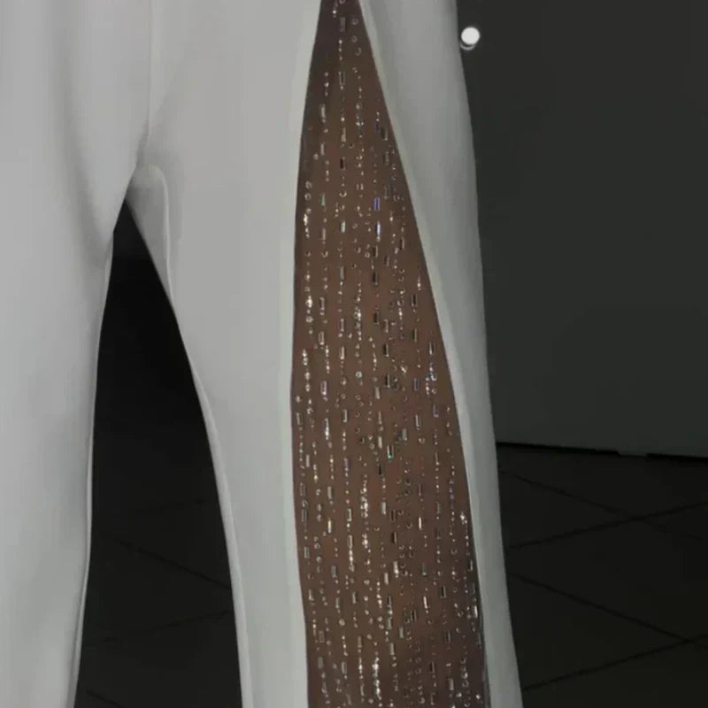 Azlina - Macacão Flare de Um Ombro