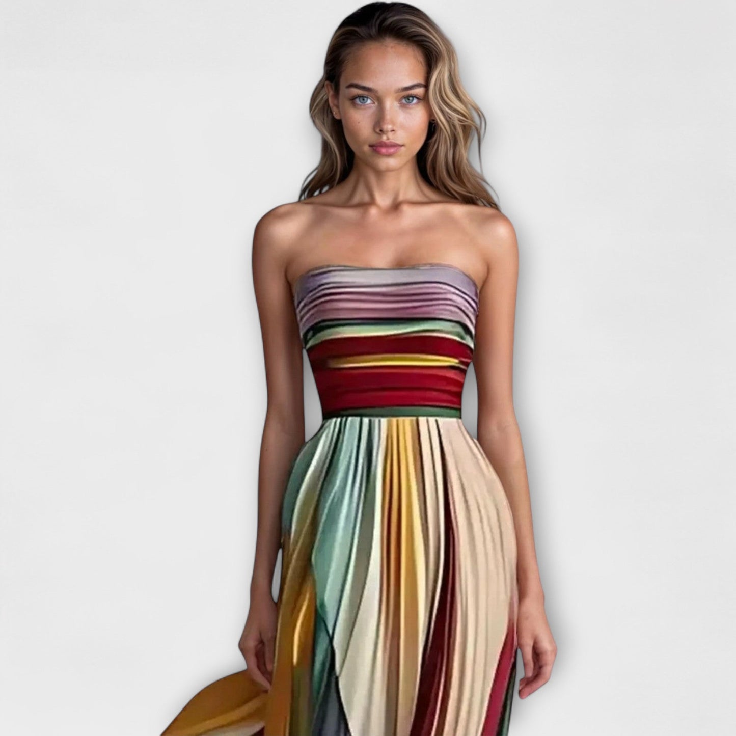 Flora - Vestido Longo de Tecido Premium