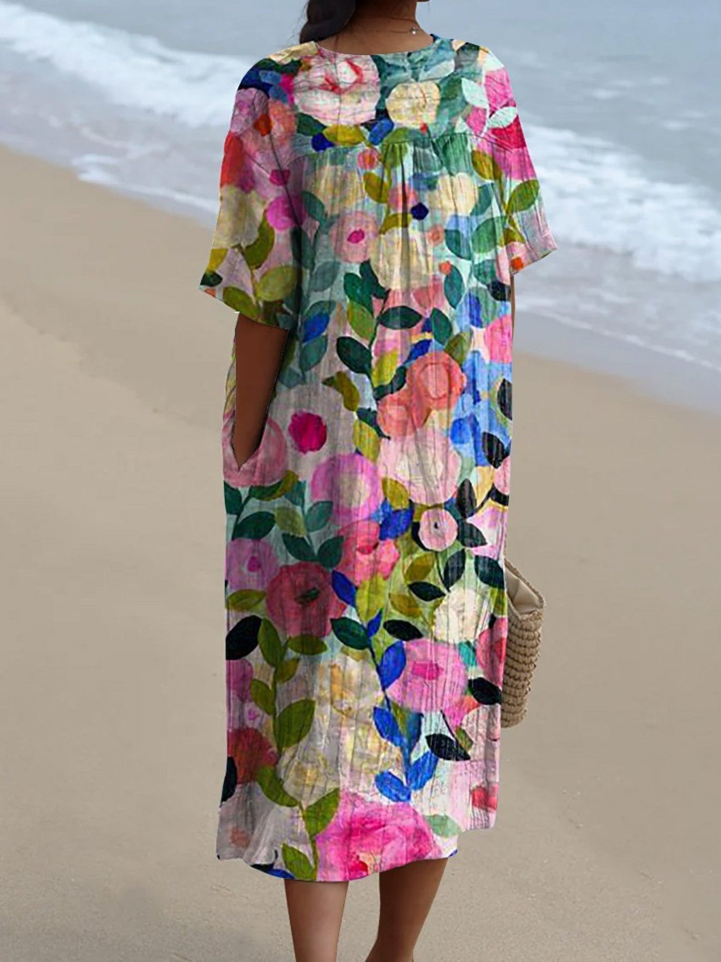 Bente - Vestido Vintage de Flores