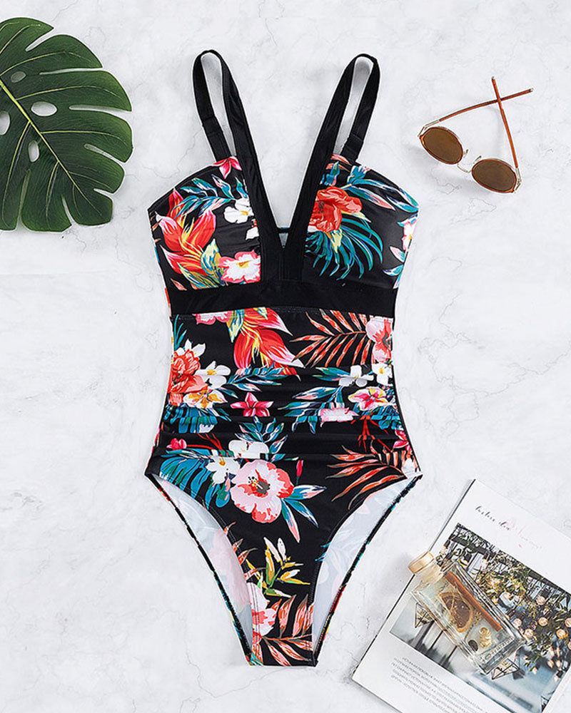 Janet | Maiô Elegante com Estampa Floral