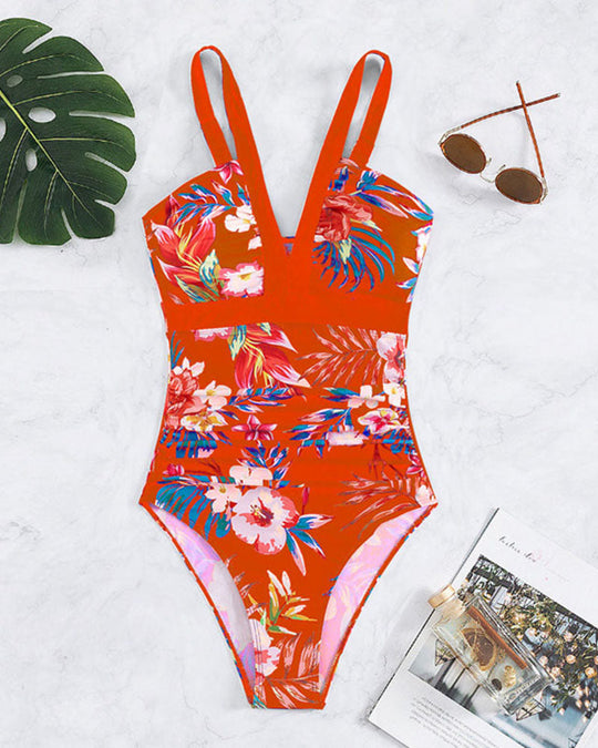 Janet | Maiô Elegante com Estampa Floral