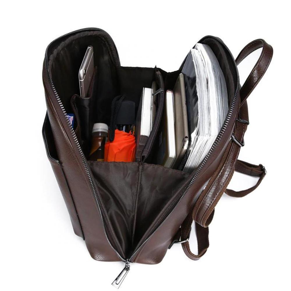 Classic™ | Mochila Elegante de Dupla Zíper