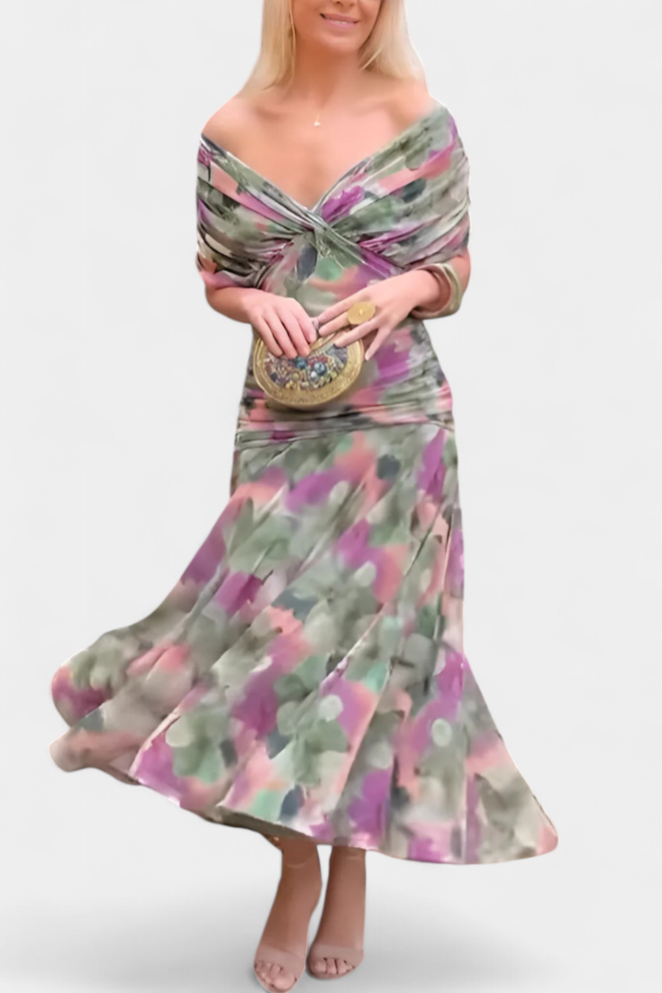 Evira - Vestido Elegante Off-Shoulder