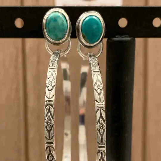 Brincos Boho Vintage de Ônix