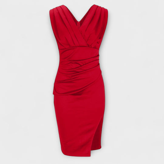Desi - Vestido Justo com Decote em V