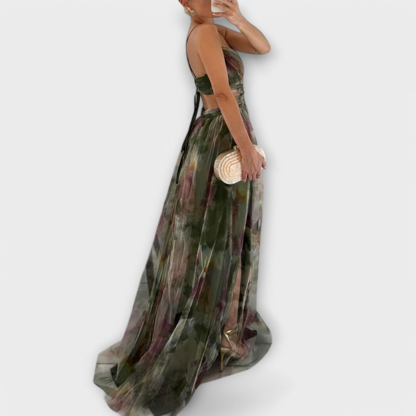 Annai Midi Vestido Max  - Elegante e Justo ao Corpo