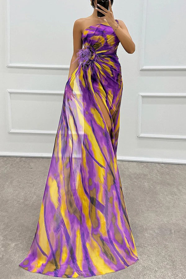 Cecelia | Vestido com uma manga dividida