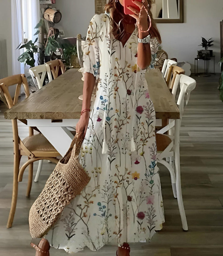 Sophia - Vestido de Verão Boho Vintage