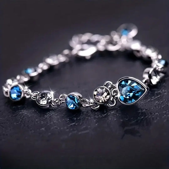Pulseira Brilho Coração do Oceano