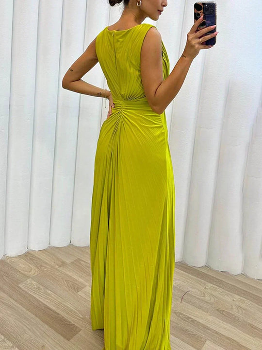 Kendra - Vestido Maxi Dividido Atemporal e Elegante