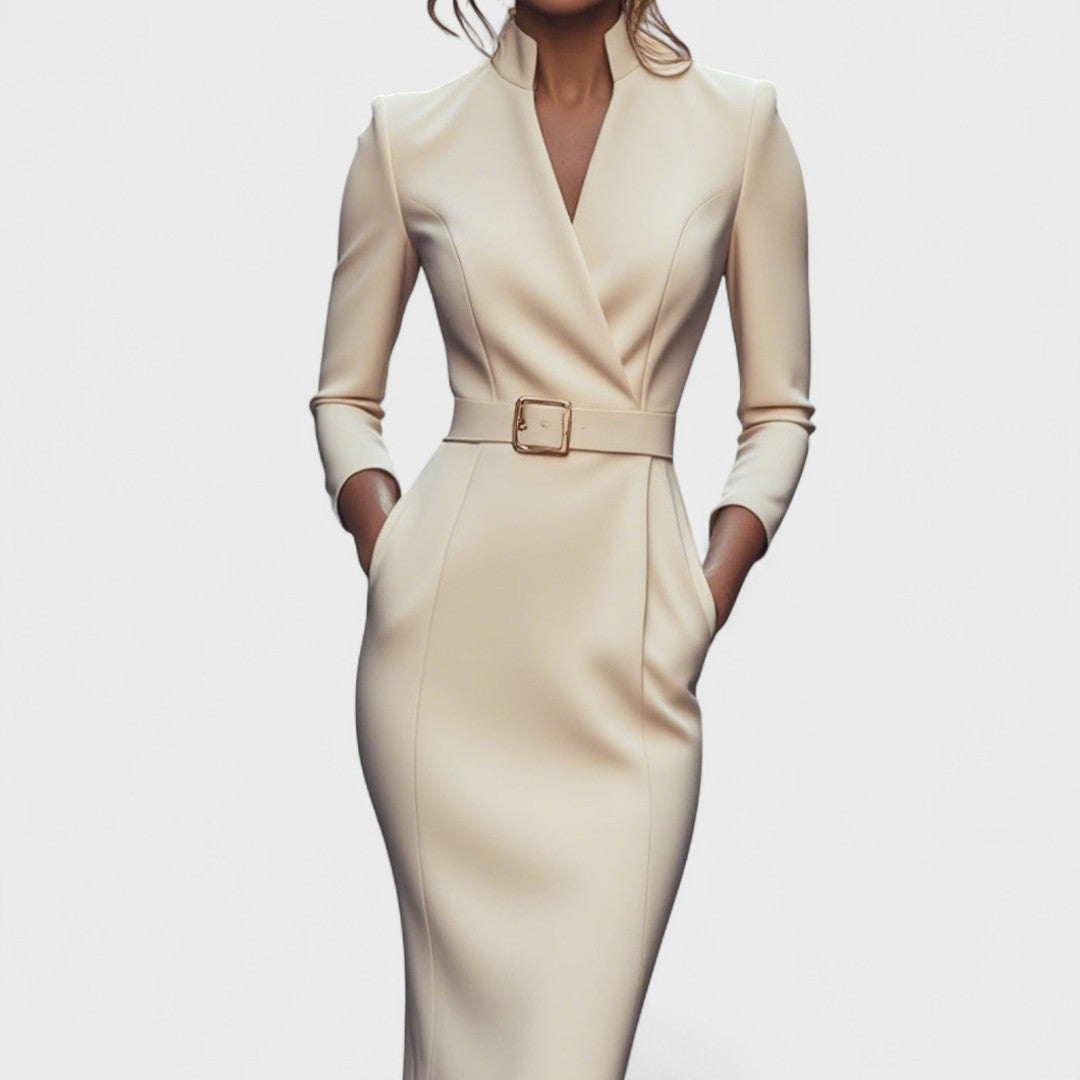 Elisanne - Vestido Executivo Elegante