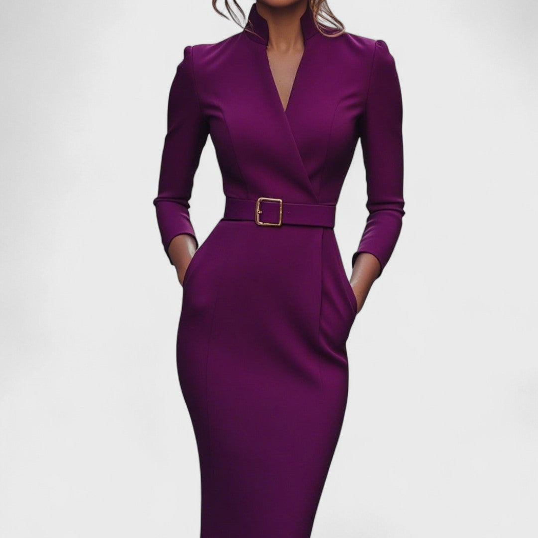 Elisanne - Vestido Executivo Elegante