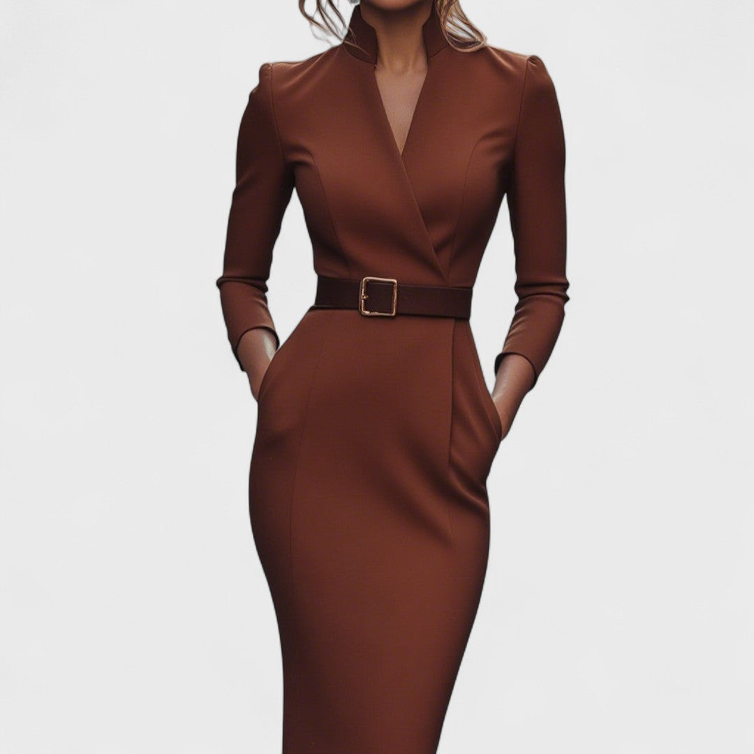 Elisanne - Vestido Executivo Elegante