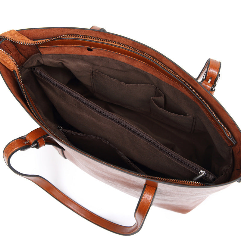 Sophia - Bolsa Tote de Couro Elegância Refinada