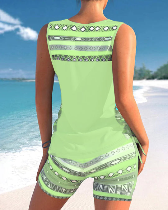 Sylvia | Tankini com Estampa Geométrica