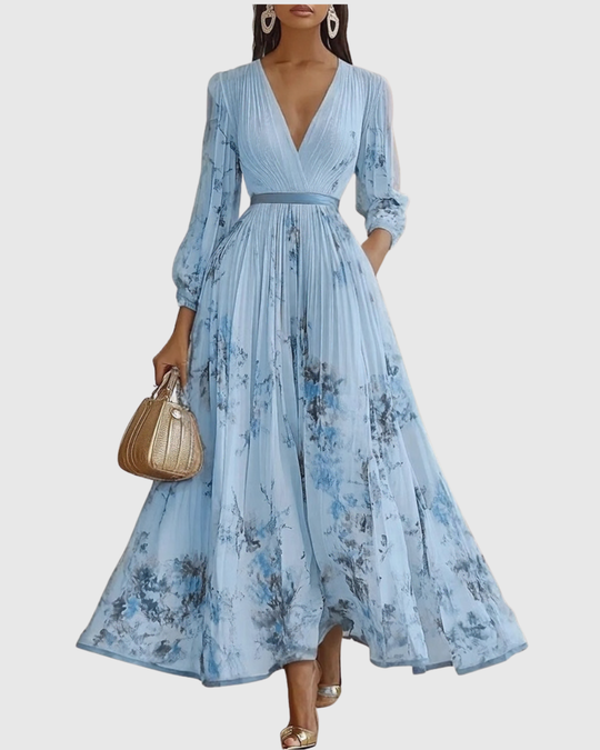 Suzanna - Vestido de Elegância Plissada