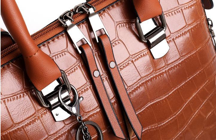Evelyn - Elegância do Dia a Dia Conjunto de Bolsas de Couro com 4 Peças