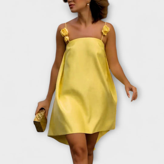 Jordan - Vestido Mini Floral Elegante com Alças
