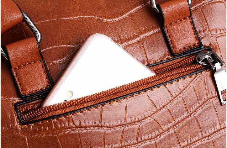 Evelyn - Elegância do Dia a Dia Conjunto de Bolsas de Couro com 4 Peças