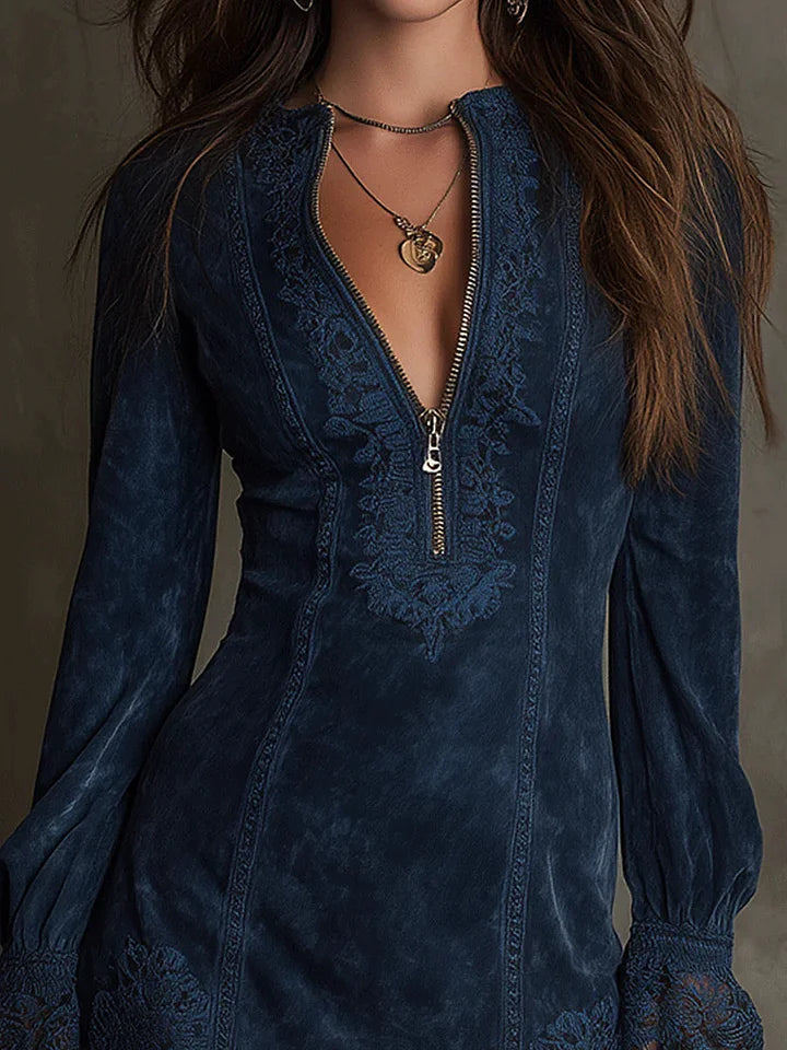 Debbie | Vestido Mini em Suede