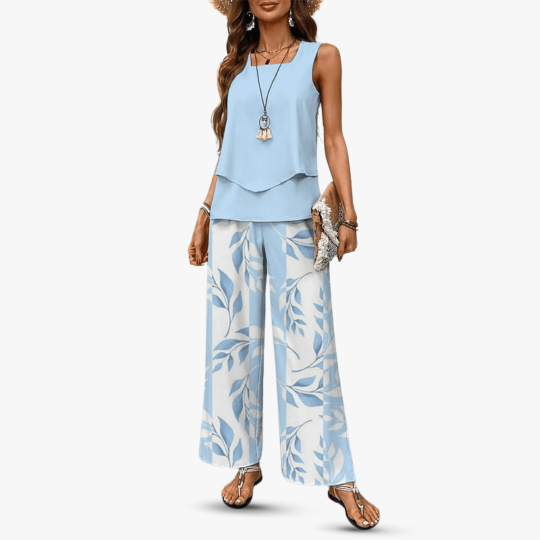Conjunto de Verão Sem Mangas Solène