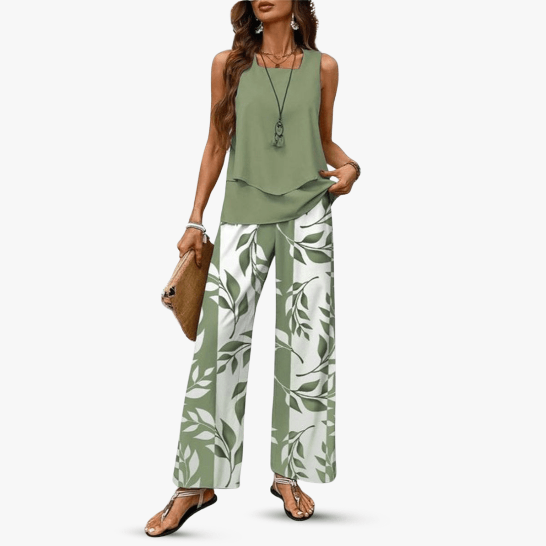 Conjunto de Verão Sem Mangas Solène