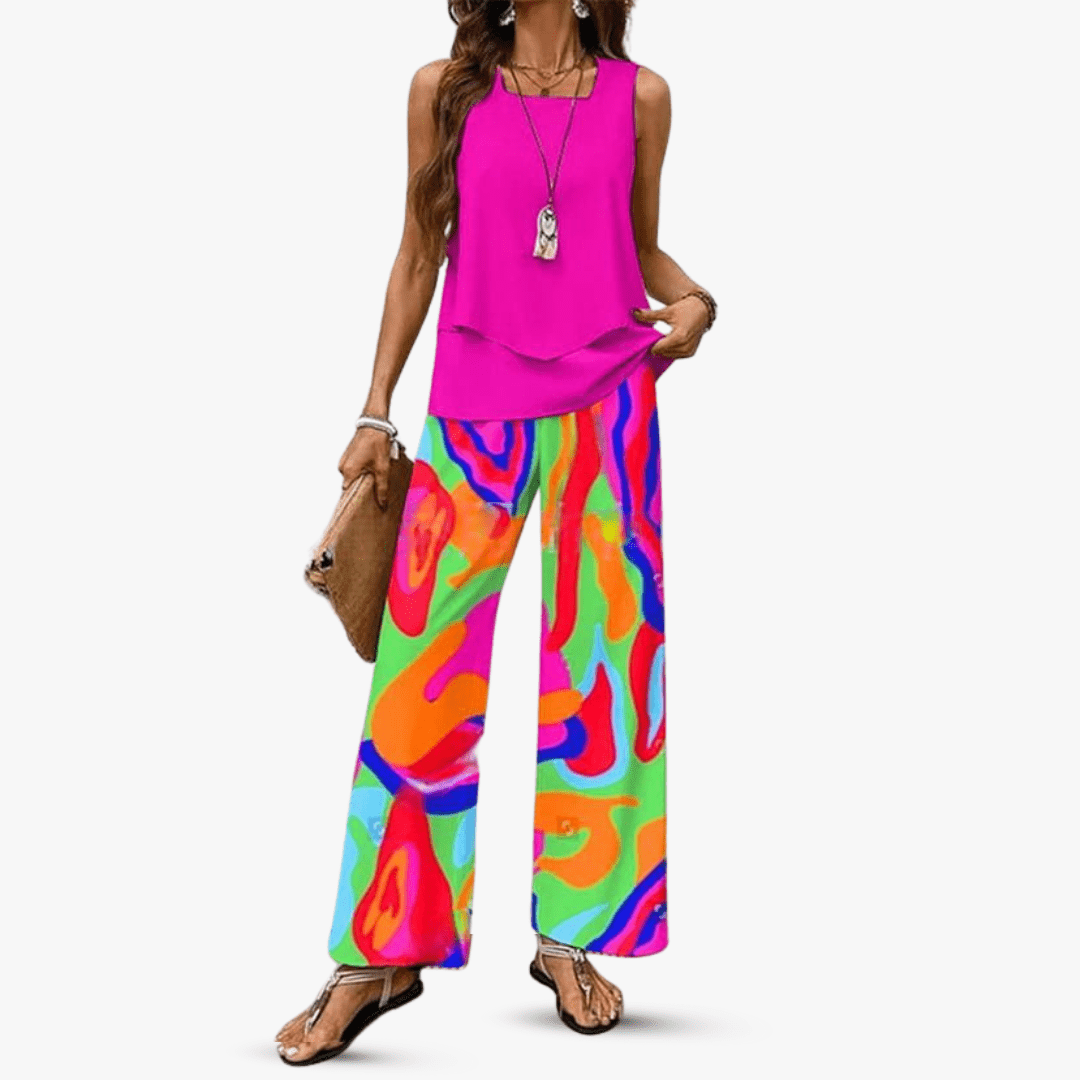 Conjunto de Verão Sem Mangas Solène