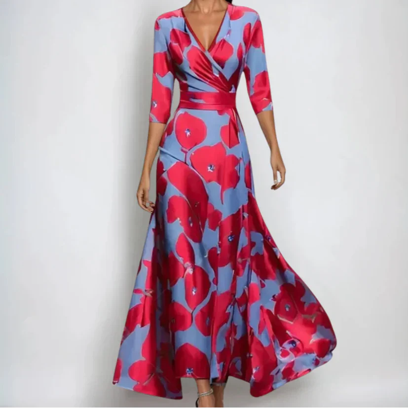 Emily - Vestido Floral de Luxo