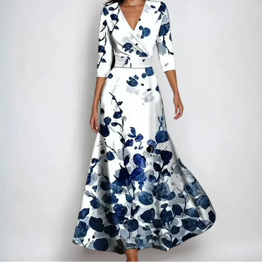 Emily - Vestido Floral de Luxo
