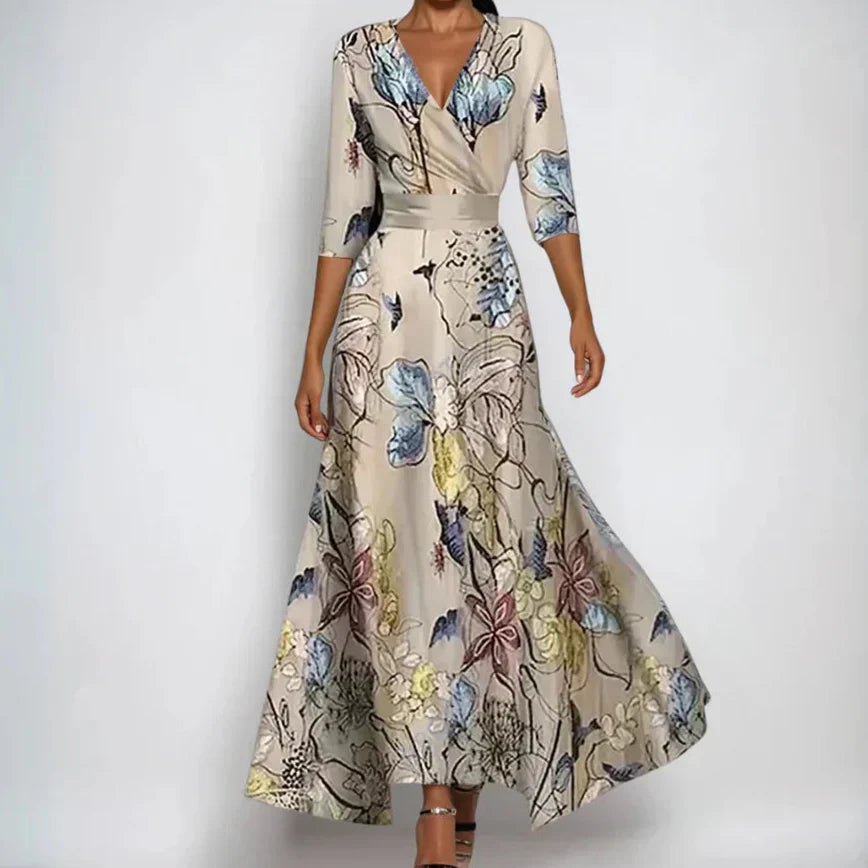 Emily - Vestido Floral de Luxo